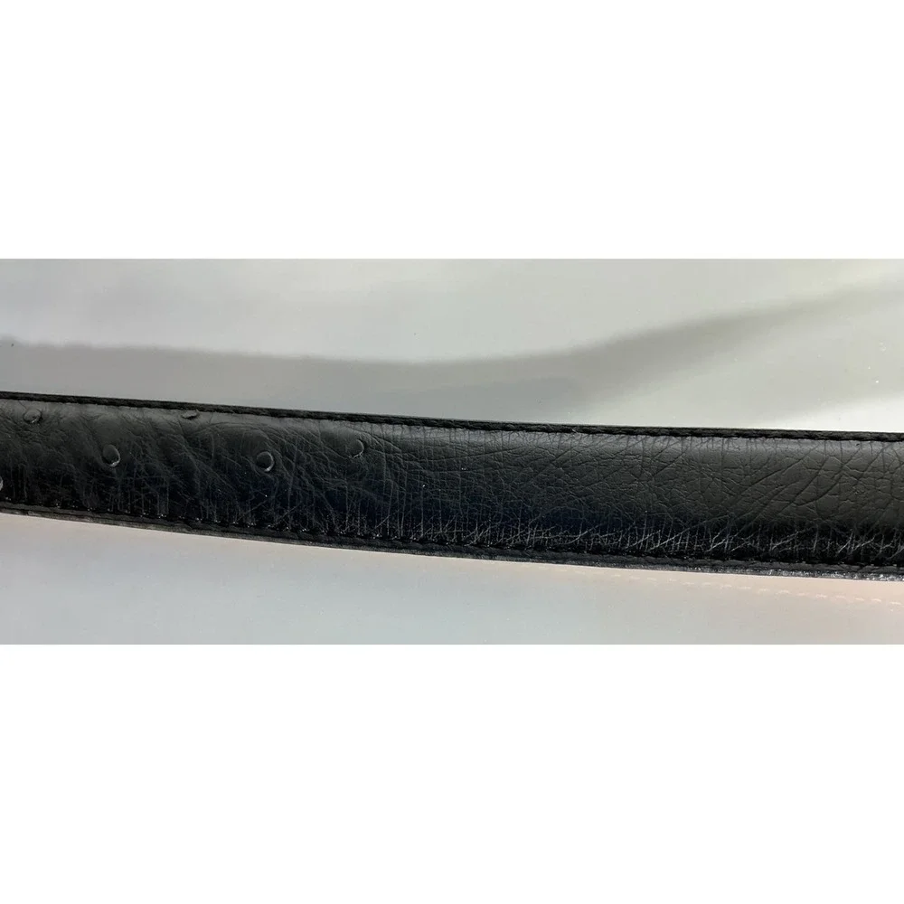 Ostro Grain Full Grain Cowhide Black Belt Size 36 (40